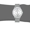 Anne Klein Women's Swarovski Crystal Accented Silver-Tone Mesh Bracelet Watch