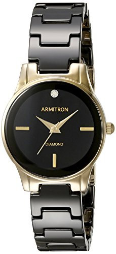 Armitron Women's Diamond-Accented Gold-Tone Watch