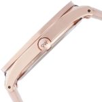 Nine West Women's Rose Gold-Tone Case Watch with Blush Strap
