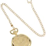 Charles-Hubert, Paris Gold-Plated Hunter Case Quartz Pocket Watch