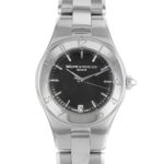 Baume & Mercier Women's Linea Black Dial Stainless Steel Watch