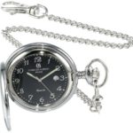Elegance and Precision: Charles-Hubert Paris Stainless Steel Quartz Pocket Watch ⌚