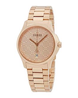 Gucci G-Timeless Mens Rose Gold-tone Watch