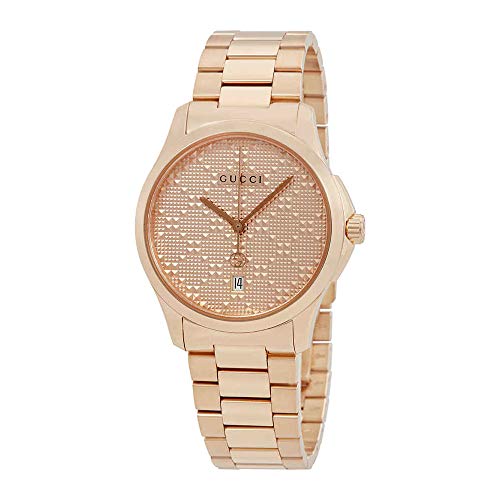 Gucci G-Timeless Mens Rose Gold-tone Watch