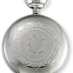 Gotham Men's Silver-Tone Mechanical Pocket Watch