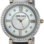 Anne Klein Women's Swarovski Crystal Accented Two-Tone Bracelet Watch