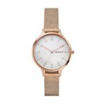 Skagen Women's Anita Quartz Stainless Steel Mesh Casual Watch