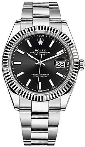 Rolex Datejust 41 Black Dial Stainless Steel Mens Watch