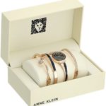 Anne Klein Women's Swarovski Crystal Accented Rose Gold-Tone Watch