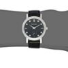 Bulova Women's Swarovski Crystal  Black Strap Watch