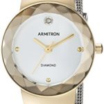 Armitron Women's Diamond-Accented Silver-Tone Mesh Bracelet Watch