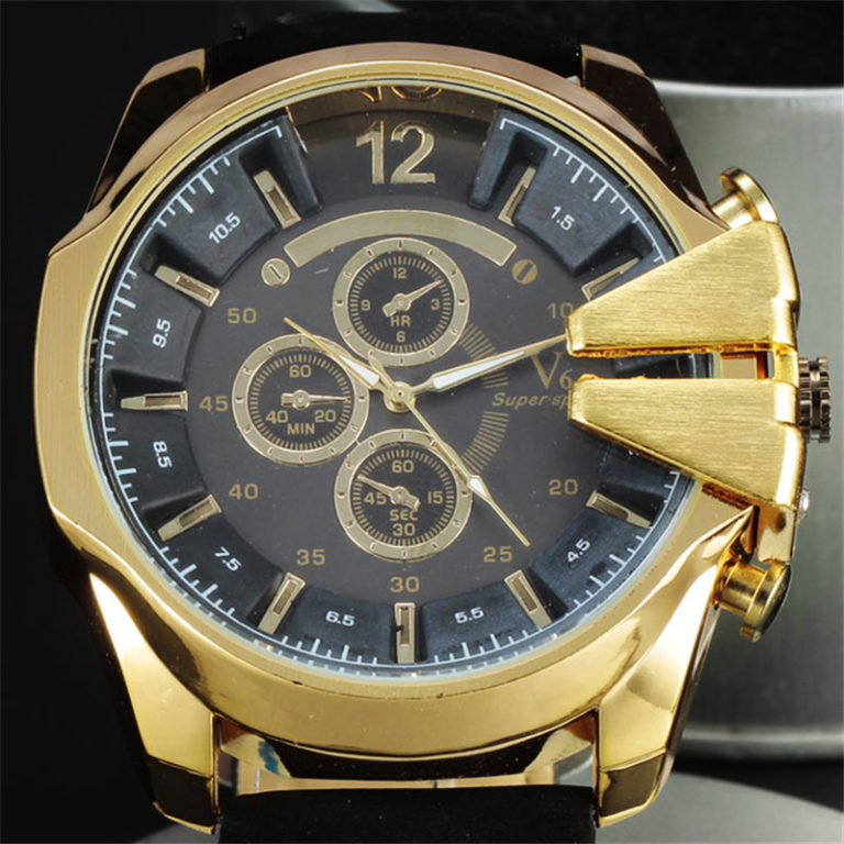 New Fashion Brand Quartz Brushed Metal Case Military Casual Watches