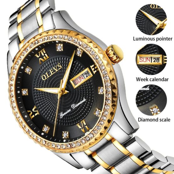 2018 OLEVS Luxury Brand Watch Men's Analog Quartz Auto Date Watches
