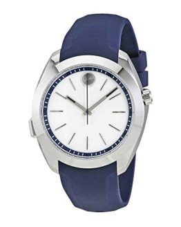 Movado Women's Swiss Quartz Stainless Steel and Silicone Casual Watch