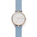 Skagen Women's Quartz Stainless Steel and Leather Casual Watch