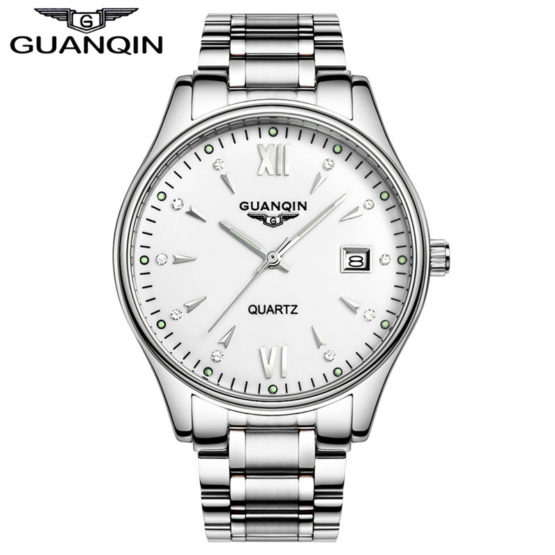 Watch Quartz Men luxury brand GUANQIN Casual Dress watch