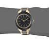Anne Klein Women's Gold-Tone and Black Ceramic Bracelet Watch