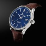 Vincero Luxury Men’s Kairos Wrist Watch — Blue dial with Brown Leather Watch Band — 42mm Analog Watch — Japanese Quartz Movement
