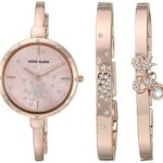 Anne Klein Women's Swarovski Crystal Accented Rose Gold-Tone Watch