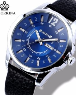 Mens Business Dress Quartz Watch Men Mg.orkina Classic Auto Day Date