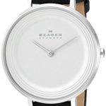 Skagen Women's Ditte Black Leather Watch