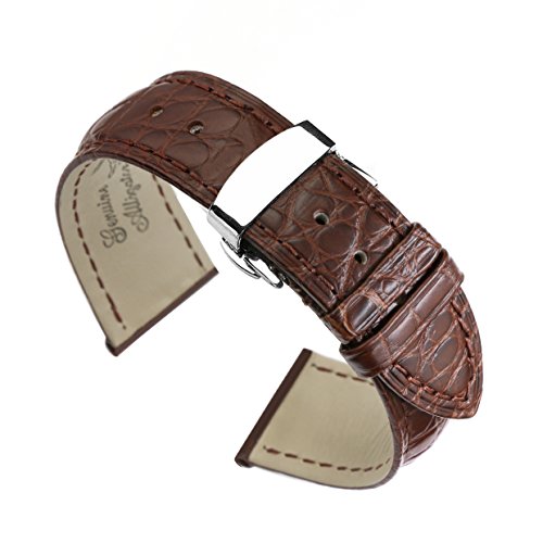 Crocodile Skin Leather Replacement Watch Straps/Bands