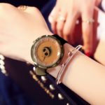 2017 SINOBI Skull Women Wrist Watches Leather Watchband