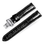 Quick Release Alligator Grain Leather Replacement Watch Bands