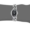 Armitron Women's Swarovski Crystal Accented Silver-Tone Bracelet Watch