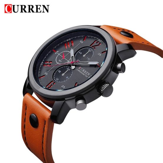 2017 CURREN Casual men Watches Brand Luxury Leather Men Military Watches