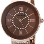 Anne Klein Women's Swarovski Crystal Accented Rose Gold-Tone Bracelet Watch