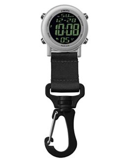 Dakota Digital Lightweight Backpacker Clip Watch (Silver and Black)