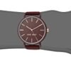 Nine West Women's Burgundy Faux Suede Strap Watch - Style Meets Durability