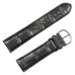 Genuine Alligator Watchband Black Watch band by deBeer