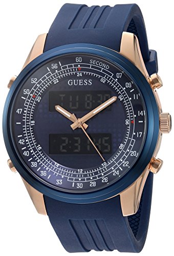GUESS Men's U0862G1 Trendy Rose Gold-Tone Stainless Steel Watch