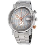 Gucci G Chronograph Silver Dial Stainless Steel Men's Watch