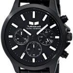 Vestal Unisex Heirloom Chrono Analog Display Analog Quartz Black Watch