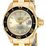 Invicta Women's 17038 Pro Diver Analog Display Japanese Quartz Gold Watch