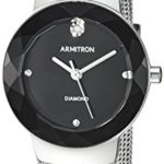 Armitron Women's Diamond-Accented Silver-Tone Mesh Bracelet Watch