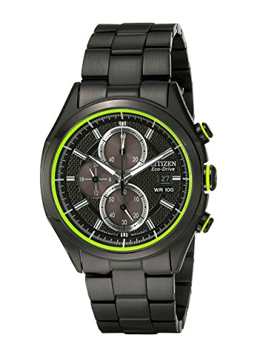 Drive from Citizen Eco-Drive Men's Black Ion Plated Chronograph Watch