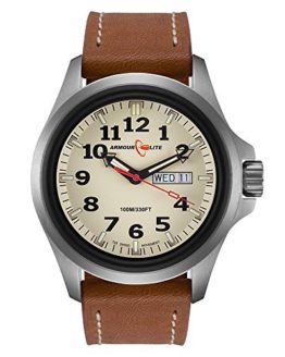 Armourlite AL805 Officer Series Stainless Steel Watch - Leather Band
