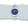 Armitron Women's Diamond Accented Blue Dial Silver-Tone Bracelet Watch