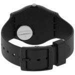 Swatch Women's Once Again Black Plastic Watch