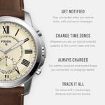 Fossil Q Men's Grant Stainless Steel and Leather Hybrid Smartwatch