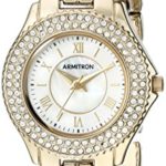Armitron Women's Swarovski Crystal Accented Gold-Tone Bracelet Watch