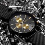 Baogela Mens Chronograph Lulminous hands Quartz Wrist Watches