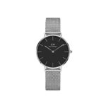Daniel Wellington Classic Petite Sterling in Black 32mm