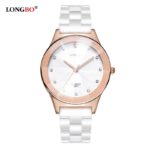 Luxury White Ceramic Water Resistant Classic Easy Read Sports Women Watch