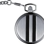 Visol Turbo Black Dial Carbon Fiber Pocket Watch