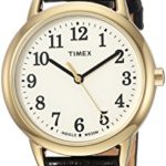 Timex Women's Easy Reader Black Croco Pattern Leather Strap Watch